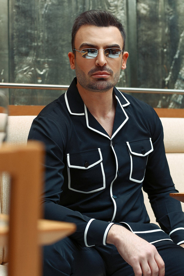 Contrast Binding Suit