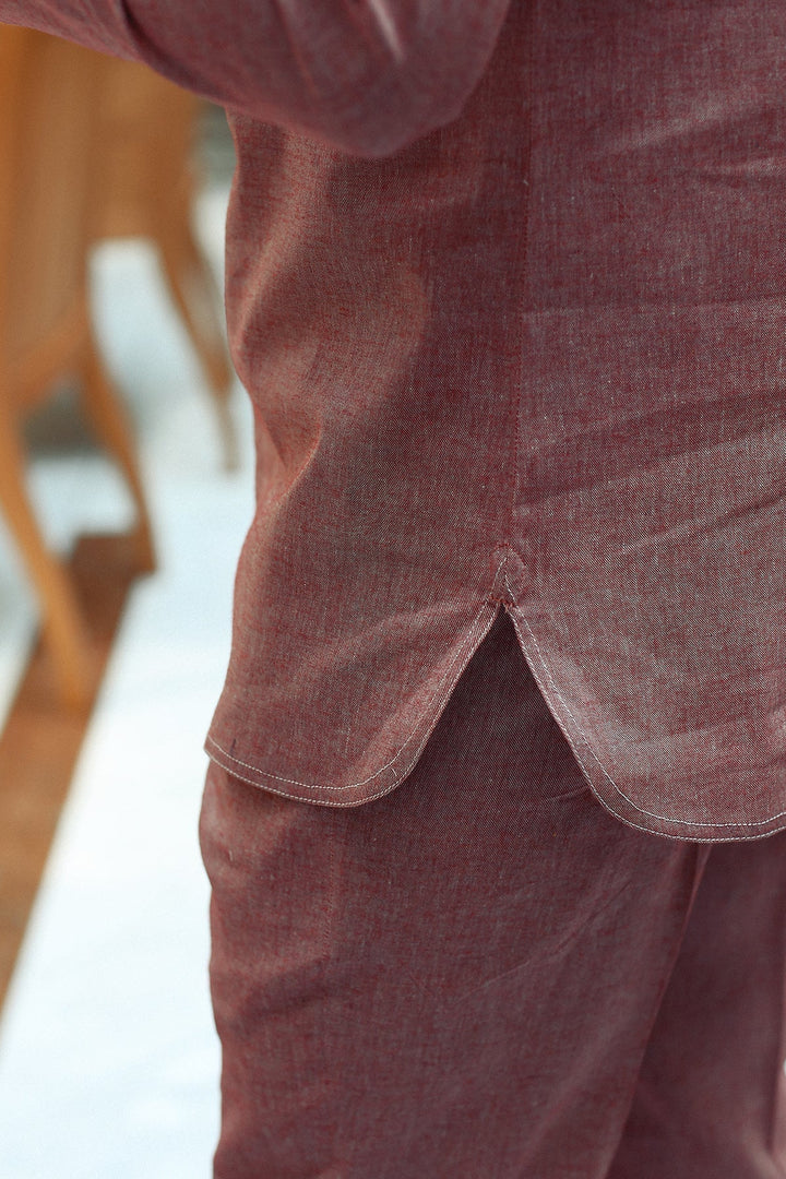 Modern Yarn-Dyed Cotton Suit