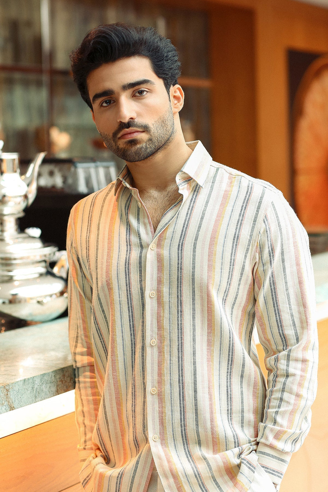 100% Cotton Striped Shirt