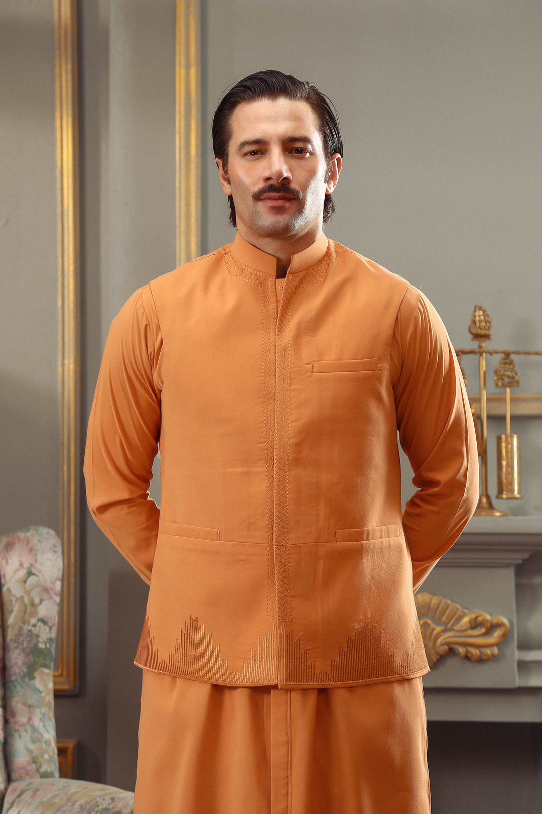 Premium Embroidered Waistcoat