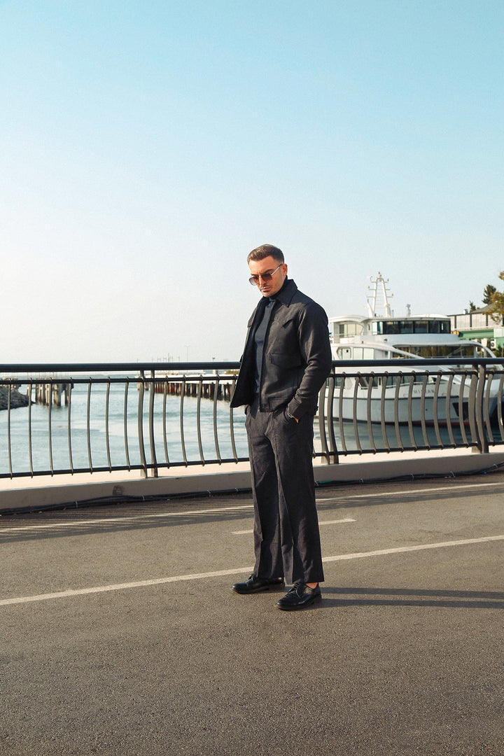 Luxury Suede Co-Ord Set with Fashion-Forward Design