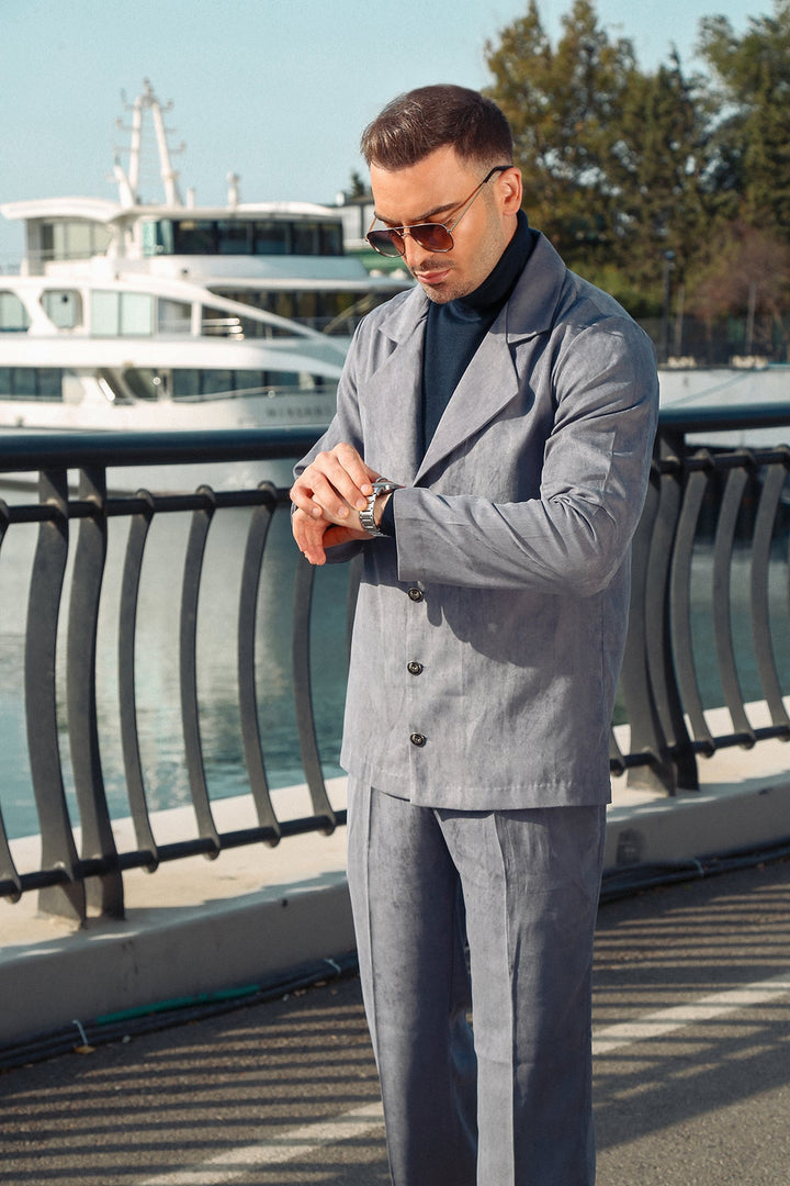 Luxurious Suede Blend Co-Ord Set