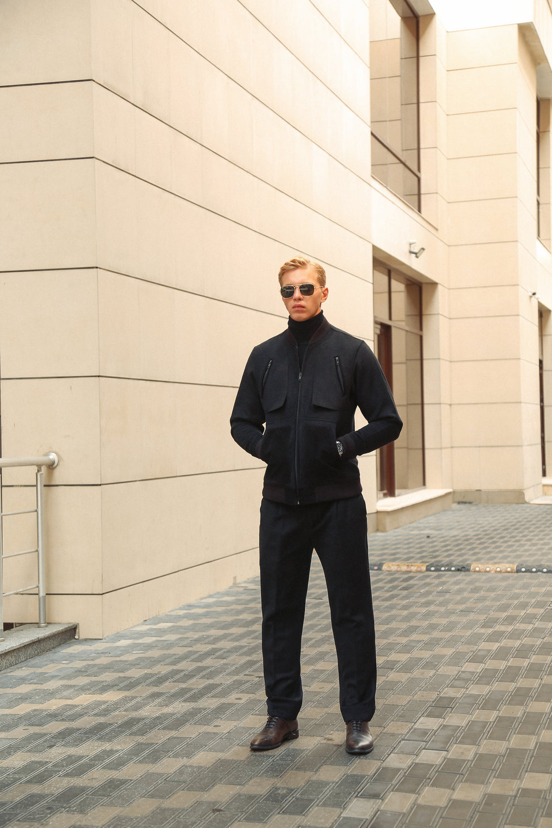 Luxury Italian Fabric Co-Ord Set with Suede Detailing