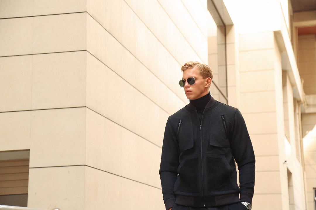 Luxury Italian Fabric Co-Ord Set with Suede Detailing