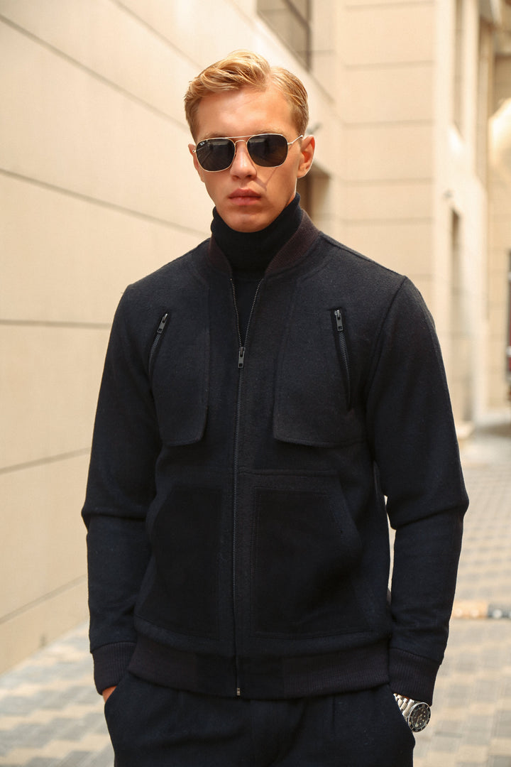 Luxury Italian Fabric Co-Ord Set with Suede Detailing