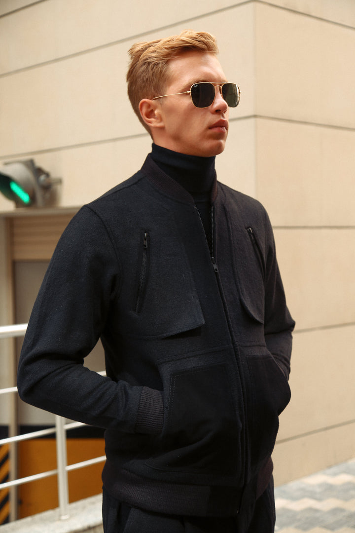 Luxury Italian Fabric Co-Ord Set with Suede Detailing