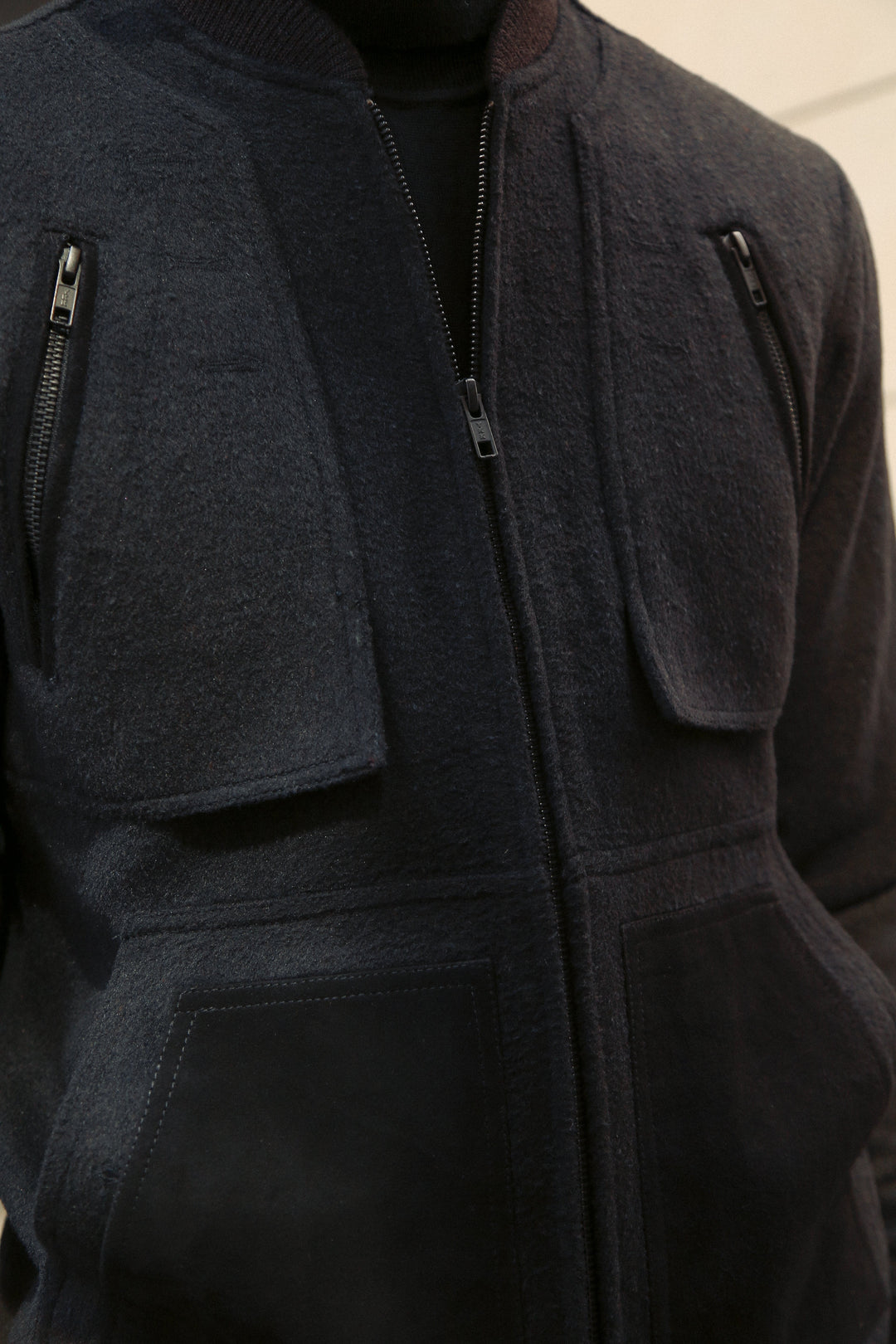 Luxury Italian Fabric Co-Ord Set with Suede Detailing