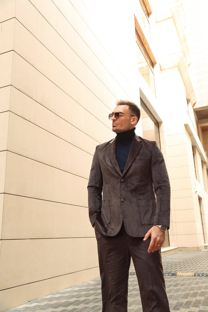 Corduroy Co-Ord with Suede Detailing