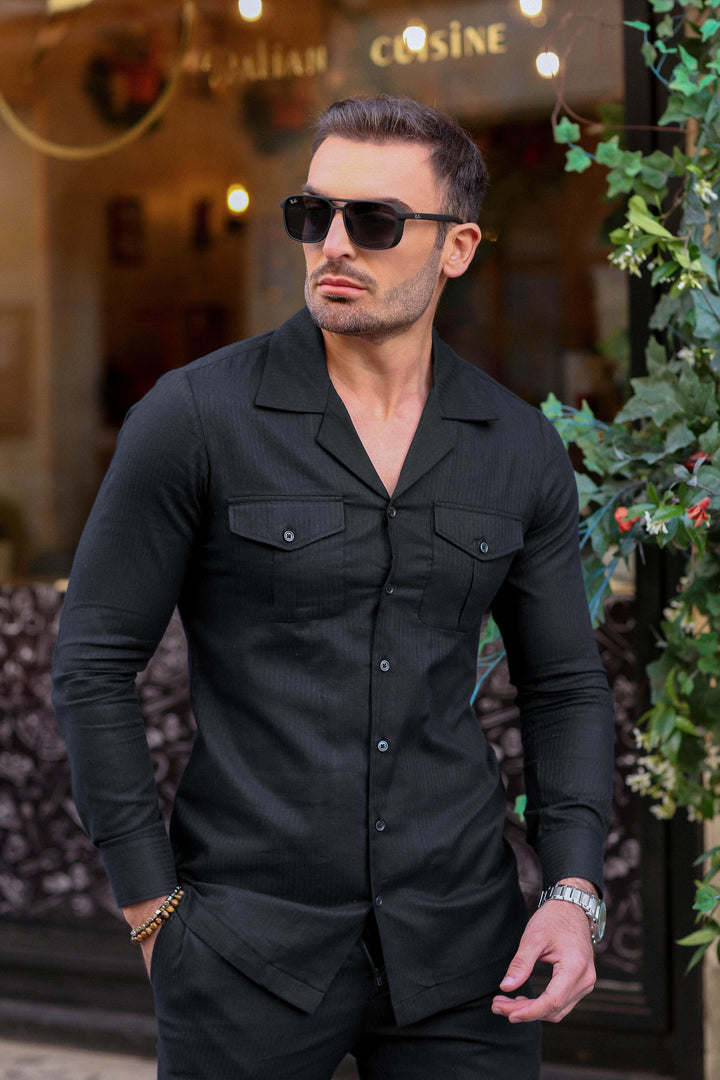 2 Piece Modern Black suit