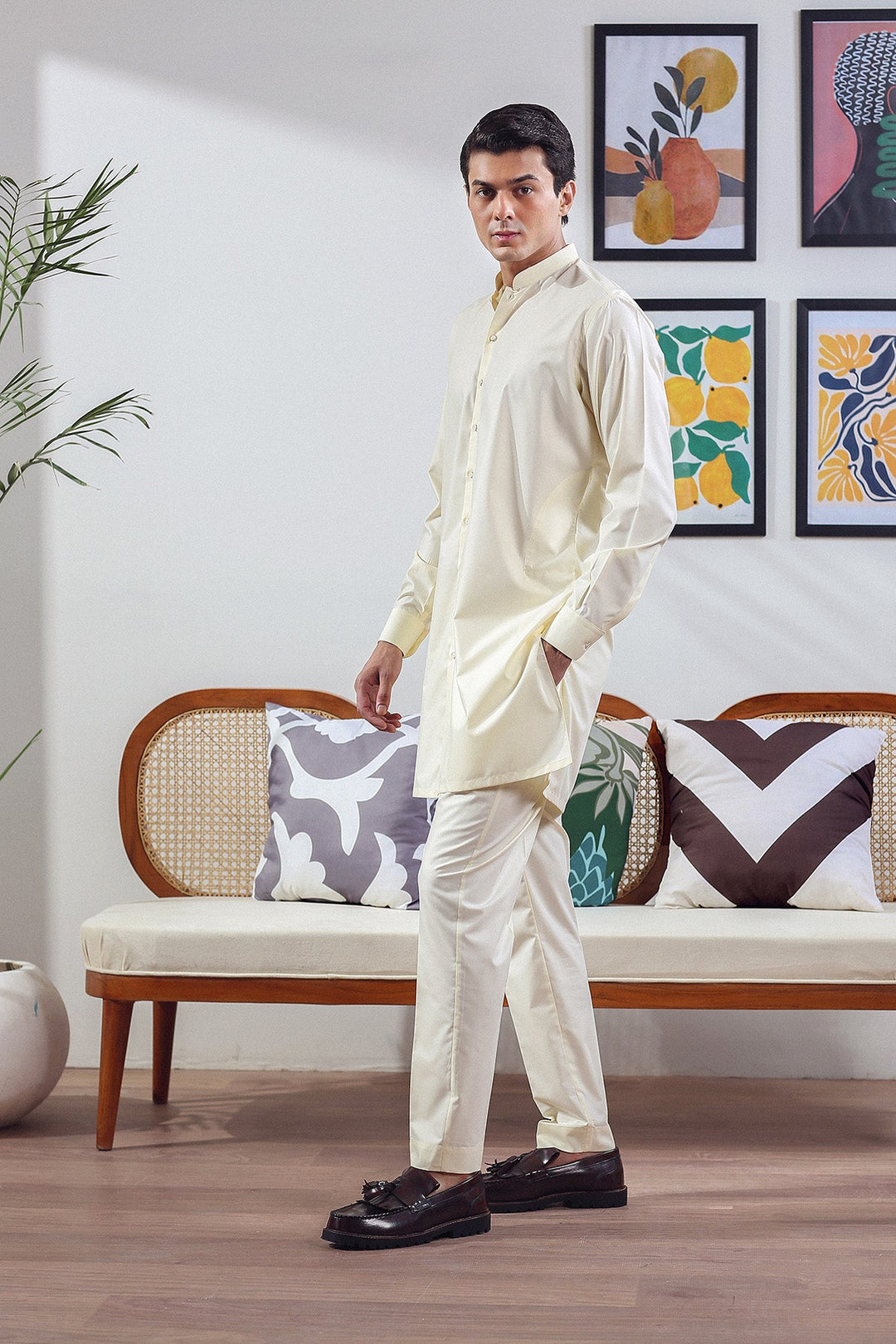 Modern Buttondown Kurta Trousers