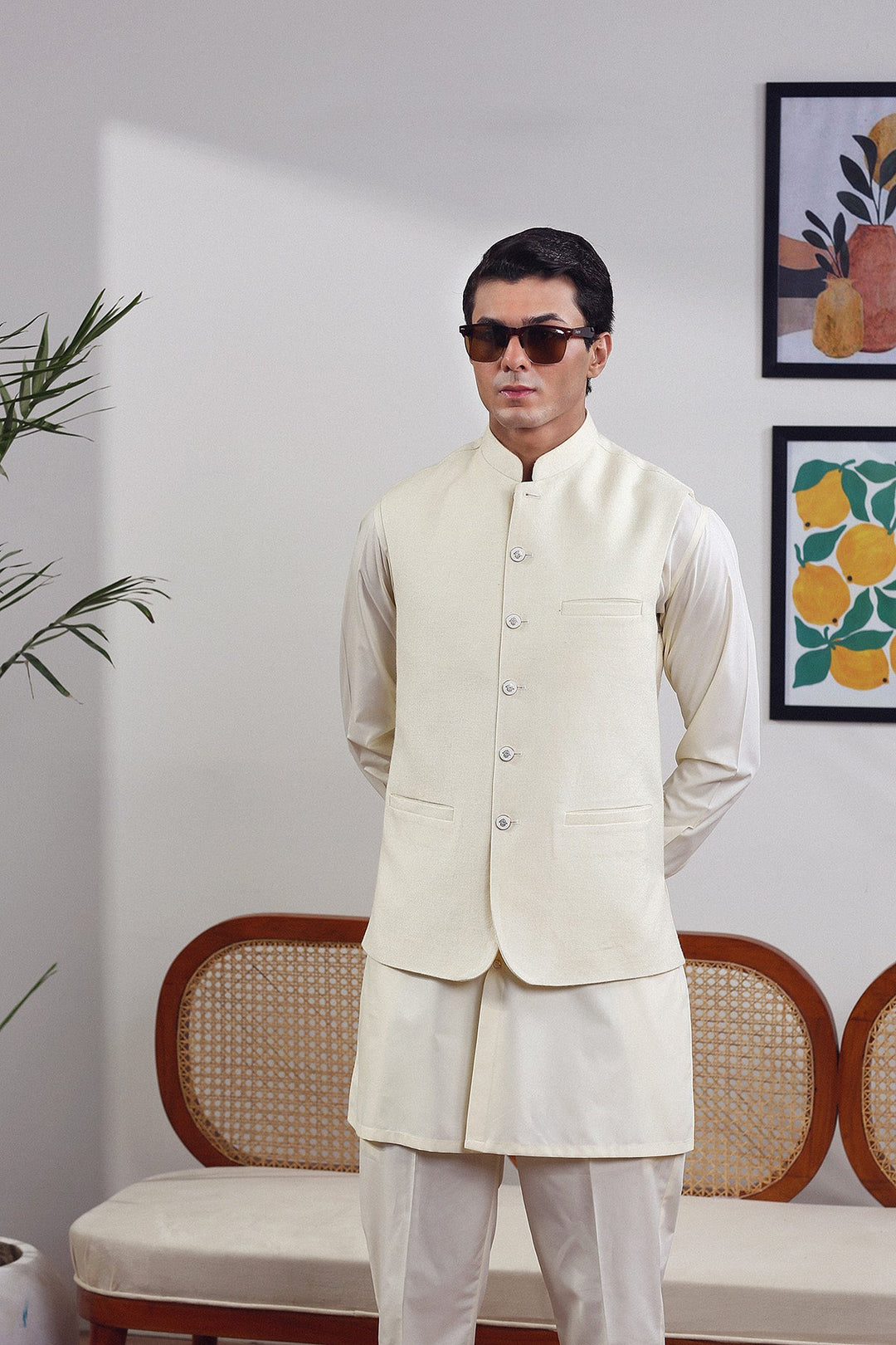 Premium Wool Blend Waistcoat