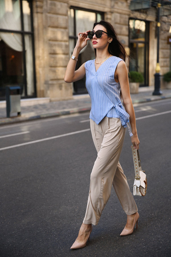 Wrap Around Viscose Top