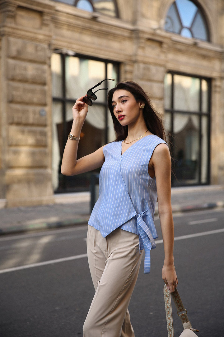 Wrap Around Viscose Top