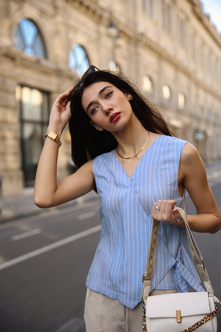 Wrap Around Viscose Top
