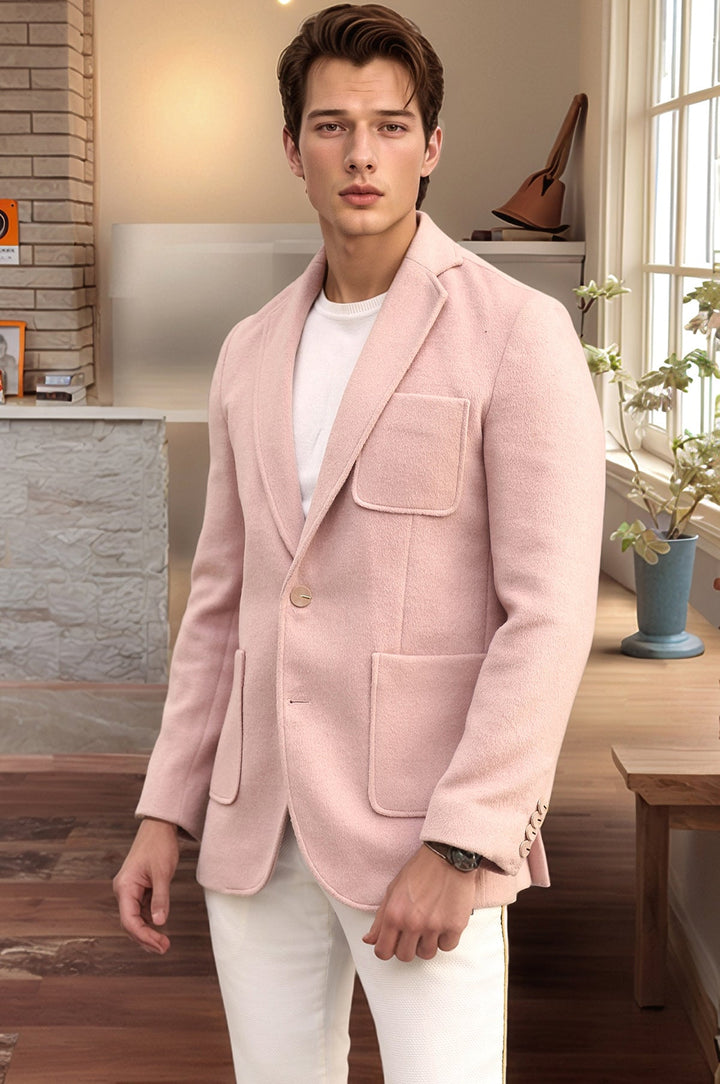 Wool Blend Double Button Jacket