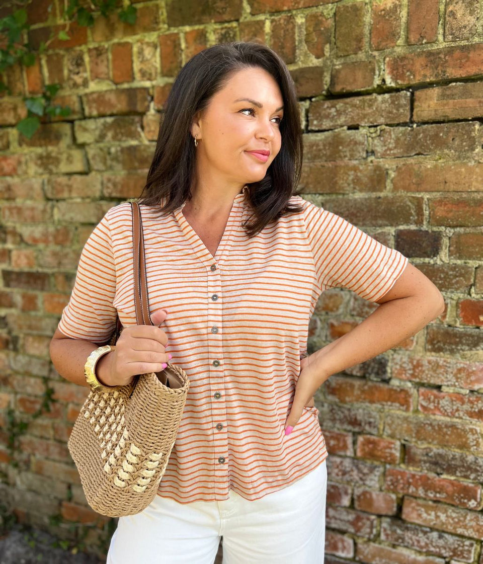 White Stuff Ladies H/S Linen Loose Fit Top 443707