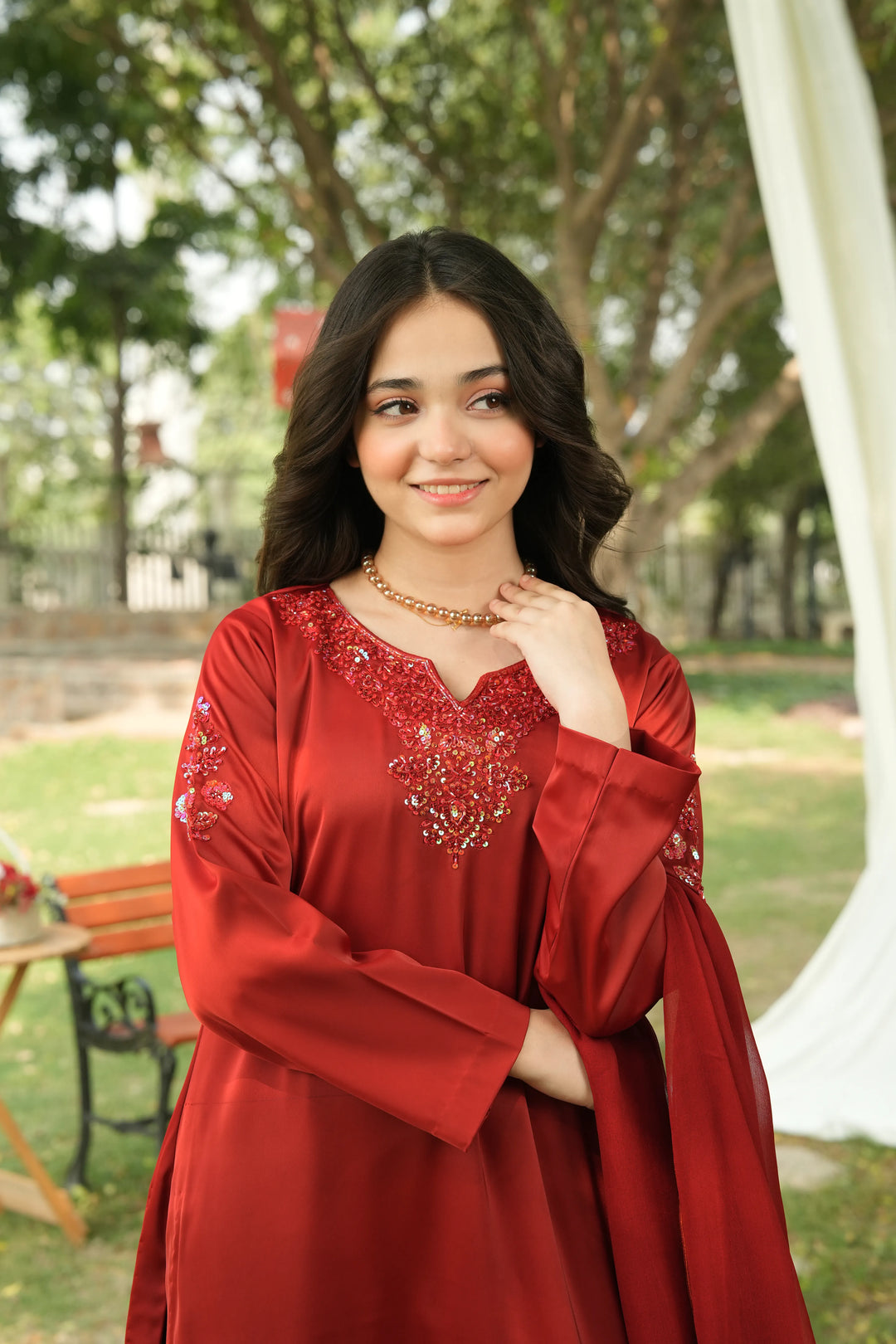 Minnie Threads MT-MARJAN-MAROON-1039