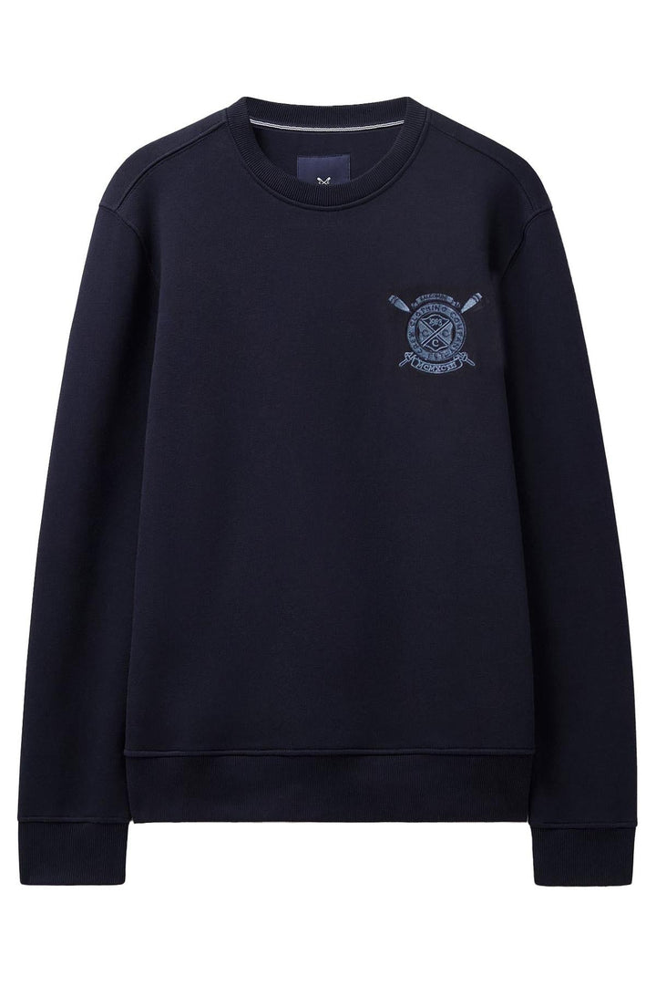 Crew Clothing Men L/S R-N Fleece (Badge) Sweat Shirt MVD039