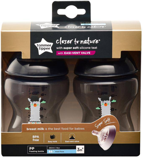TT Baby Decorated Bottle 3m+ 260ml 9OZ 2PK 422585/38 (A+)