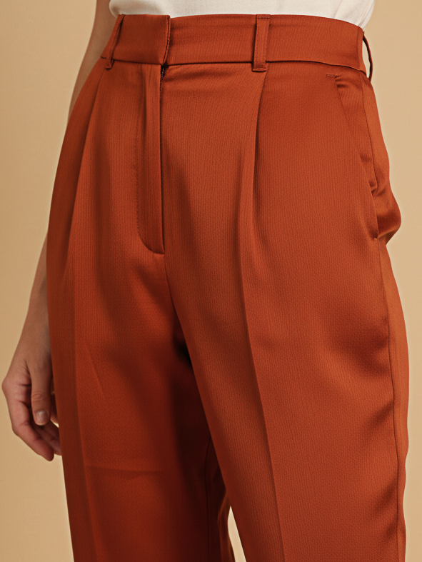 Rust Brown Shirt & Trouser Set