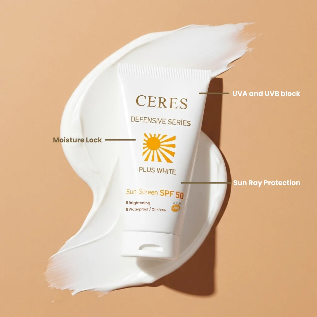 Ceres Defensive Series Plus White Sun Screen 50ml