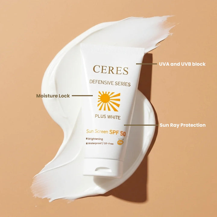 Ceres Defensive Series Plus White Sun Screen 50ml