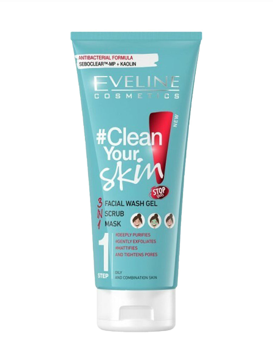 Eveline PureControl Washing Gel+Peeling+Mask 3in1 250ml