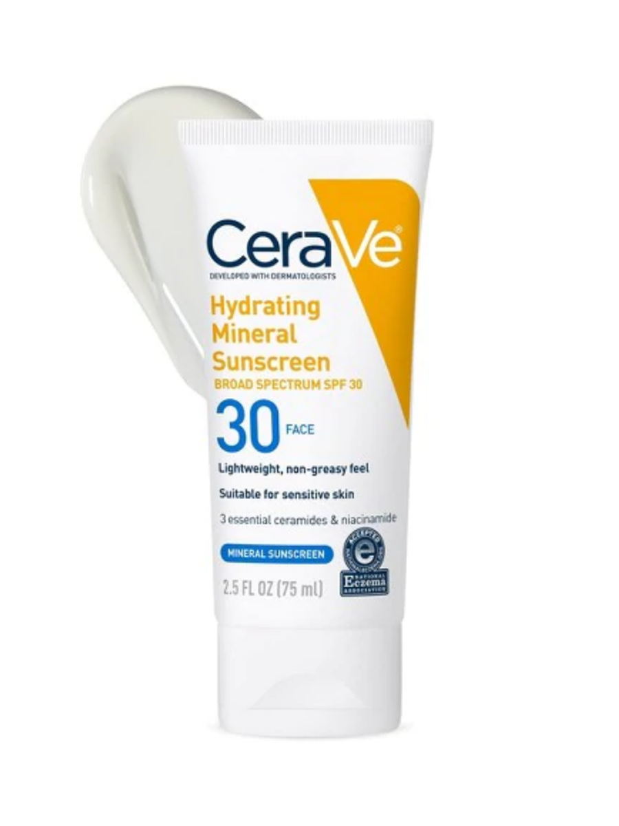 CeraVe Hydrating Mineral Sunscreen 30 Face 75Ml