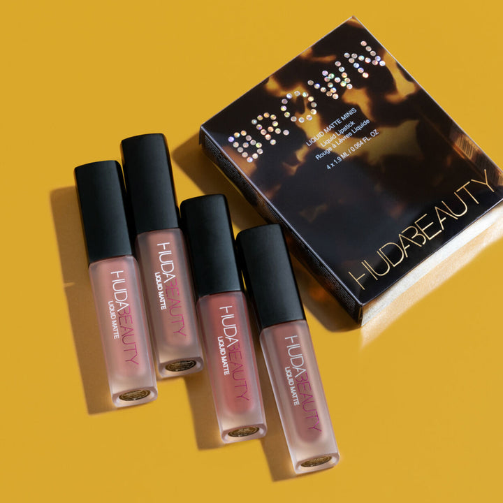Huda Beauty Liquid Lipstick Liquid Matte Minis Brown 4*1.9ml