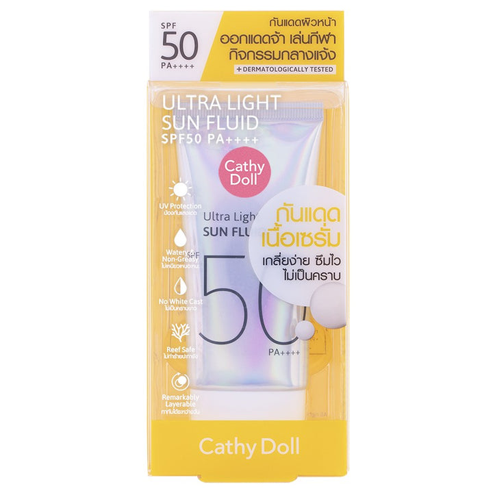 Cathy doll ultra light sun fluid spf 50 PA+++ 40ml (Thai)