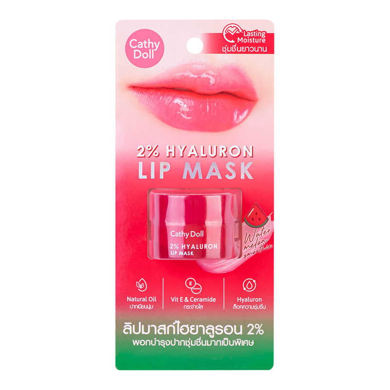 Cathy Doll Lip Mask 4.5g 2% Hyaluron Watermelon Smoothie (Thai)