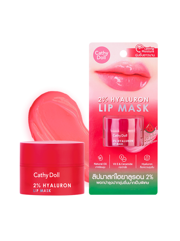 Cathy Doll Lip Mask 4.5g 2% Hyaluron Watermelon Smoothie (Thai)