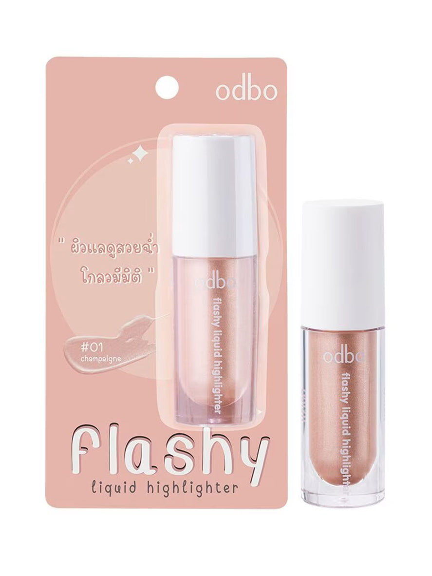 Odbo Flashy Liquid Highlighter 4g 01 Champagne (Thai)