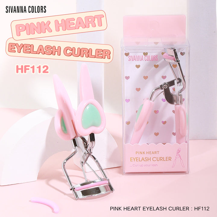 Sivanna Colors Pink Heart Eyelash Curler HF 112 (Thai)