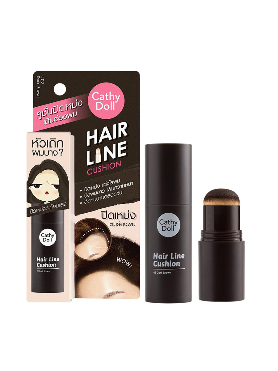 Cathy Doll Hair Line Cushion 2g 01 Medium Brown (Thai)
