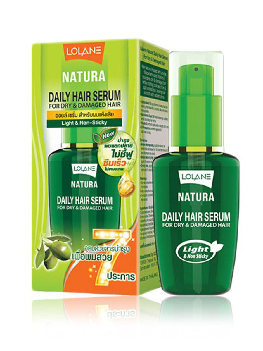 Lolane Natura Daily Hair Serum 50Ml 7 In 1 For Dry & Damaged Hair (Thai)