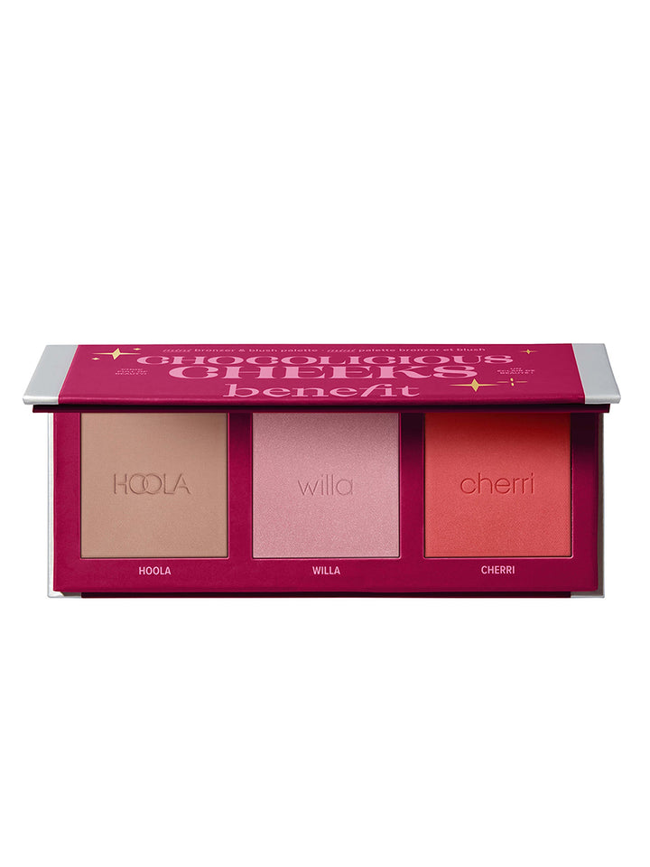 Benefit chocolicious Cheeks Mini Bronzer & Blush Palette 3*2.5g