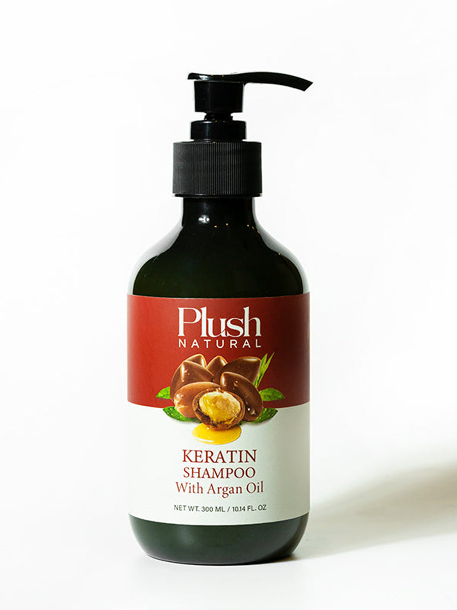 Plush Natural Keratin Shampo 300ml With Argon Oil