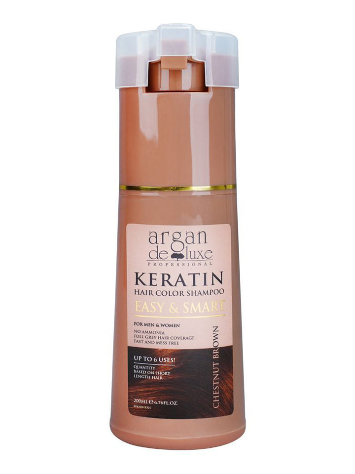 Argan Deluxe Hair Color Shampoo Chestnut Brown