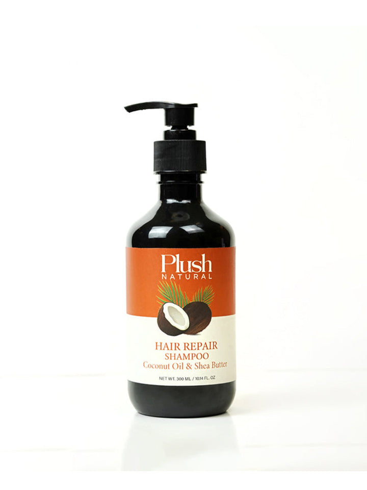 Plush Natural Hair Repair Shampo With Coconut Oil & Shea Butter 300ml