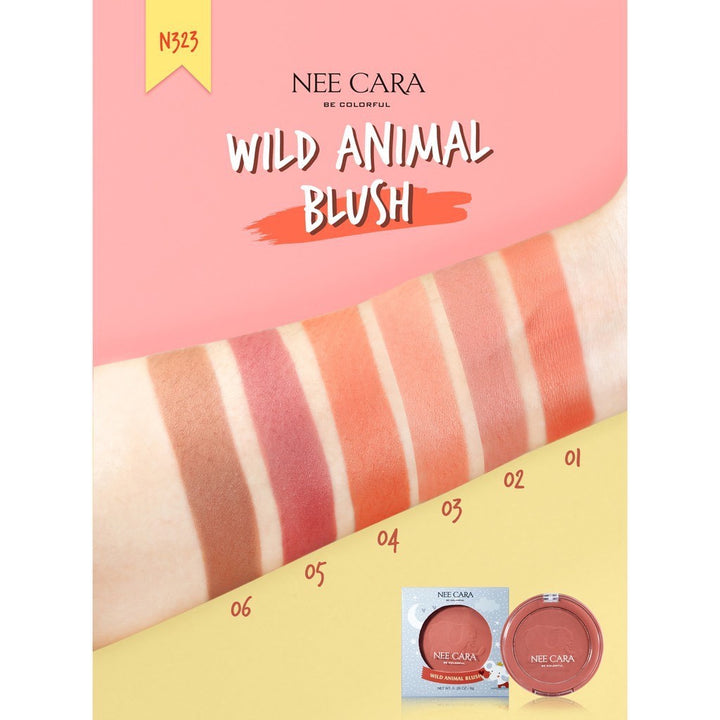 Nee Cara Wild Animal Blush 8g 3 (Thai)