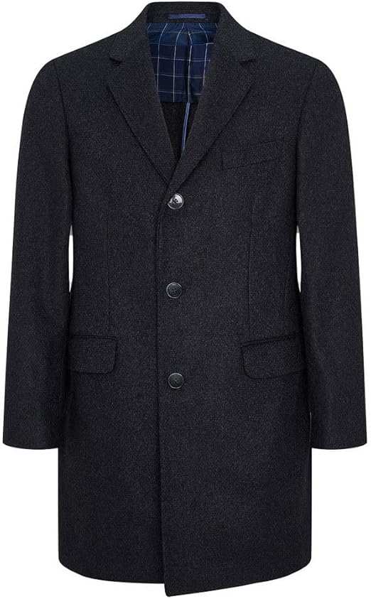 Hackett Men Wool Mix 3QTR Coat HM402794