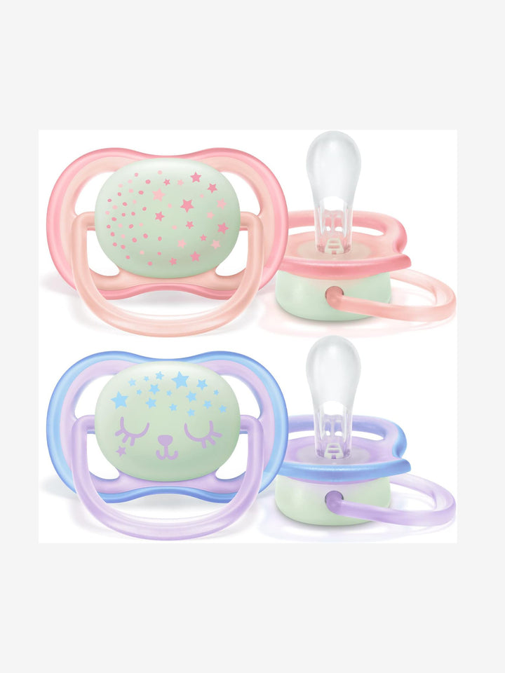 AP Baby Ultra Air Night Soother 2PK 0-6m SCF376/12