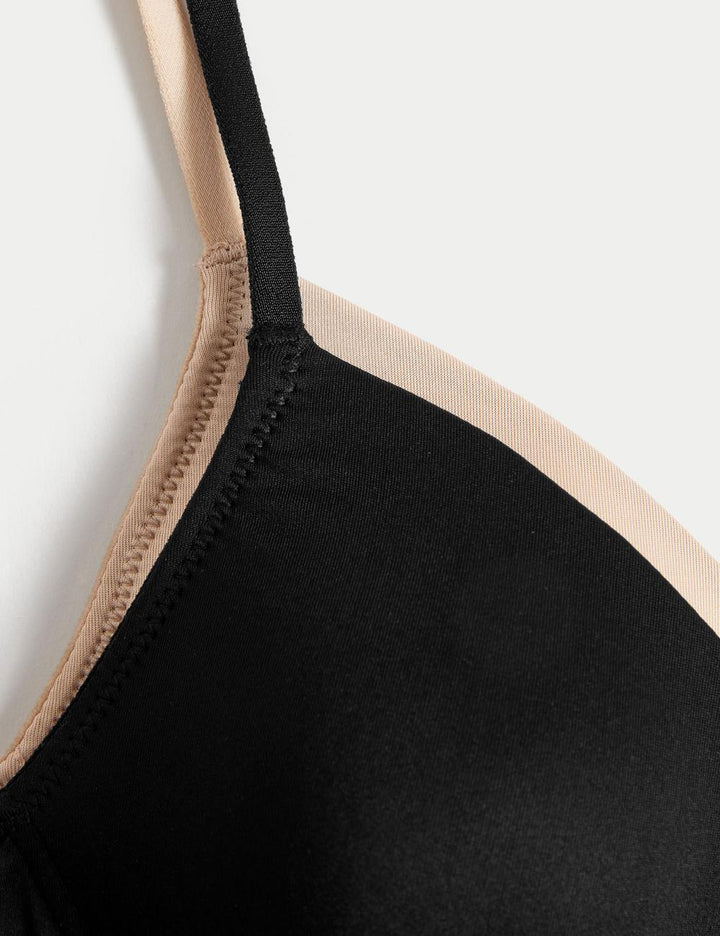 M&S 2 Pack U/W L/P F/C Bra T33/9132A (Brown)