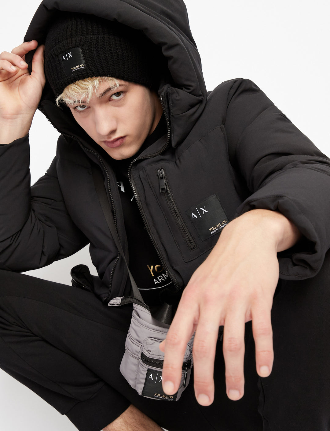 A/X Men L/S Detachable Hood Quilted Jacket AT-SB- 6LZB12