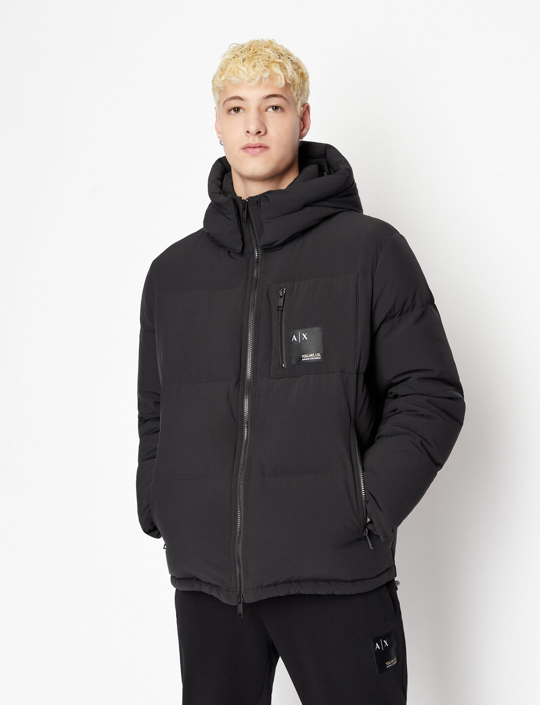 A/X Men L/S Detachable Hood Quilted Jacket AT-SB- 6LZB12