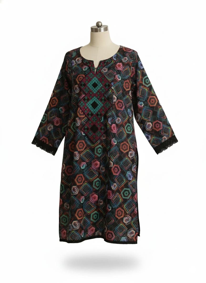 Tony Land Girls Cotton Kurti L/S #22-656 (S-22)