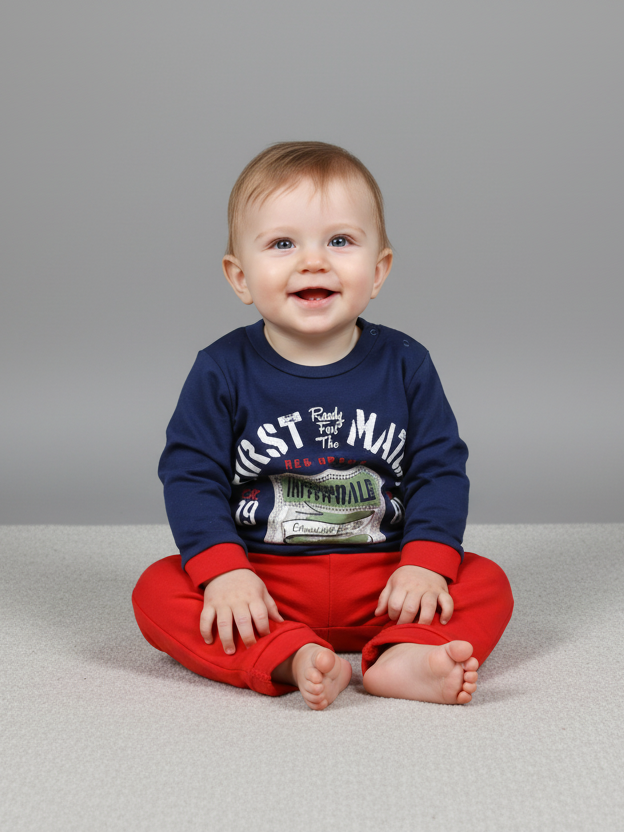 Flexi Baby Boys Pajama Suit Cotton L/S 2Pcs #217424 (W-22)