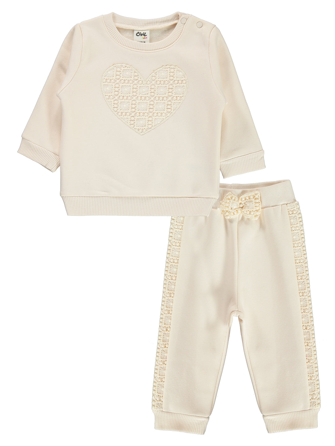 Civil Girls Pajama Suit Fleece L/S 2Pcs #E599 (W-22)