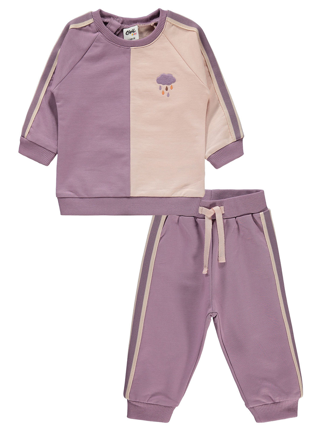 Civil Girls Pajama Suit Cotton L/S 2Pcs #E412 (W-22)